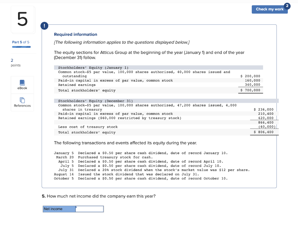 affected its equity during the year. January 5 Declared a $0.50 per