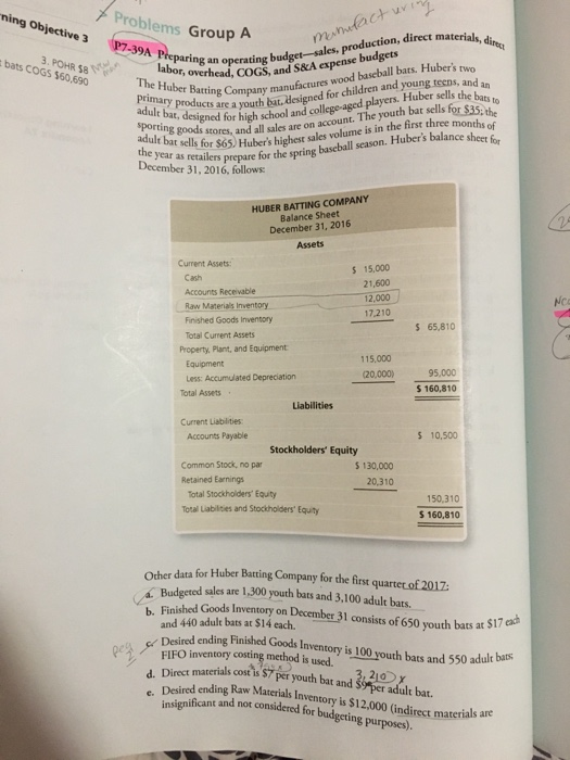  ning Objective 3 Problems Group A manufacturing 7 rials, die coduction,
