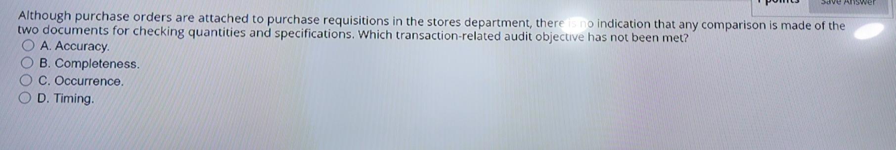 Dave Answer Although purchase orders are attached to purchase requisitions in