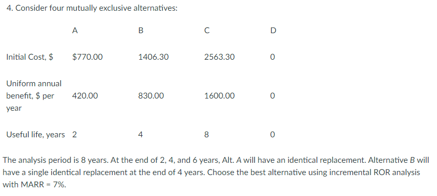 **Can use Excel or written equations. Please show formulas used if