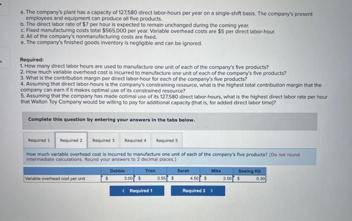 labor-hours per year on a single-shift basis. The company's present employees and