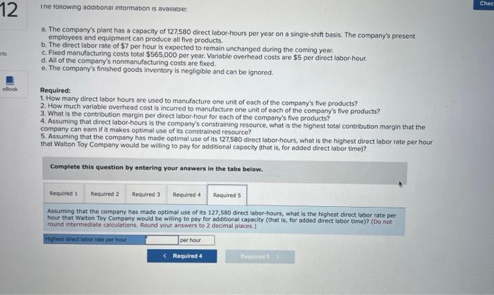 c. Fixed manufacturing costs total $565,000 per year. Variable overhead costs are