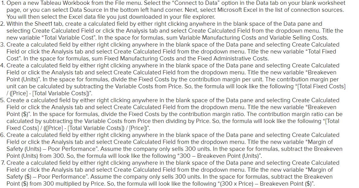  1. Open a new Tableau Workbook from the File menu. Select