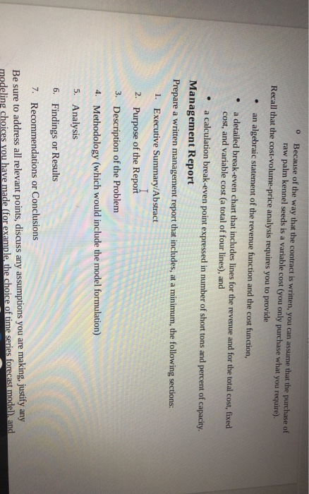 case study, you will act as a consultant for a company that