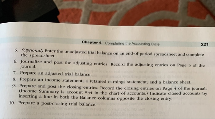Complete accounting cycle Nor the passenal years, Jerr Horton has operated a