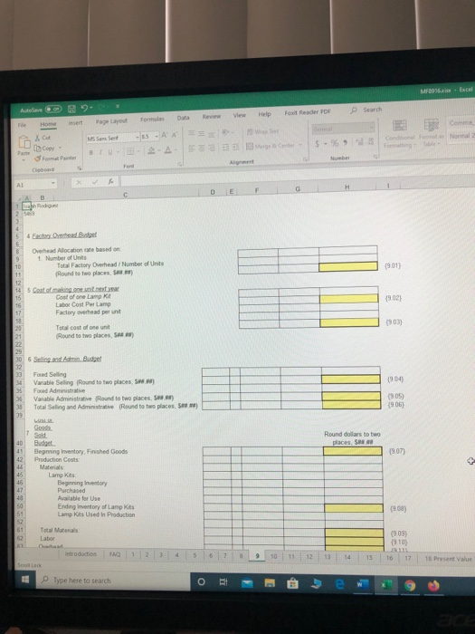 54 Schede t ed Costs 20x1 Cost Projected 20. Cost 62 Faxed
