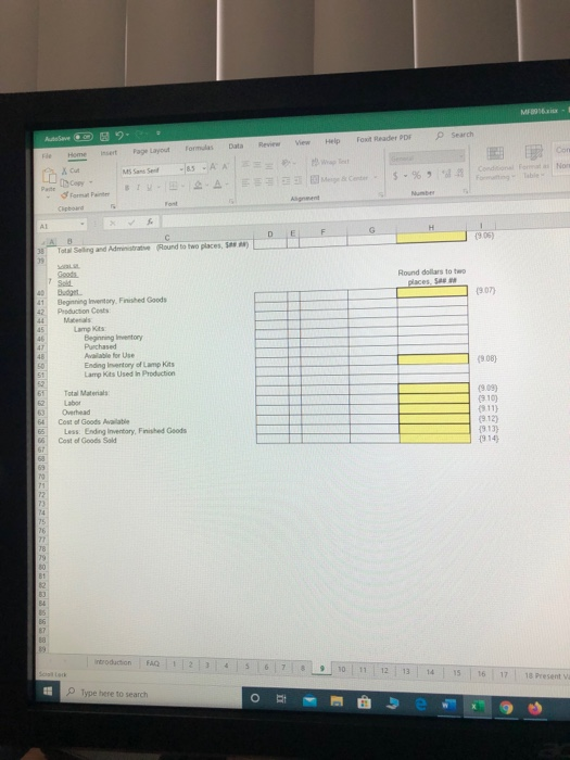Overhead 60 normal capacity of 1405 T o Fored Costs * Type