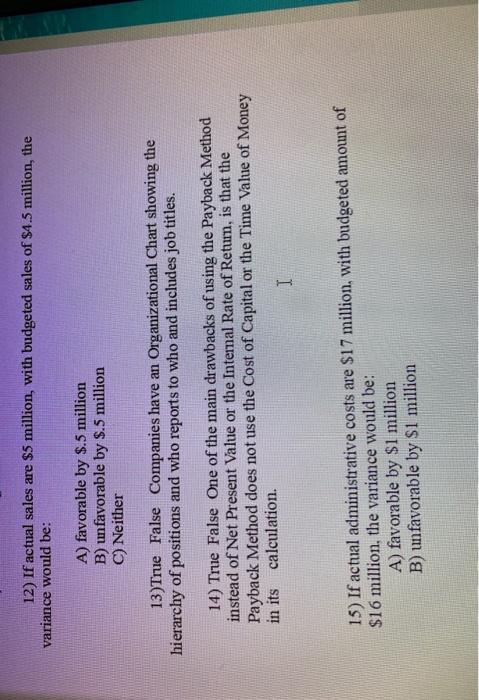  for 15) theres also a choice c for neither A nor