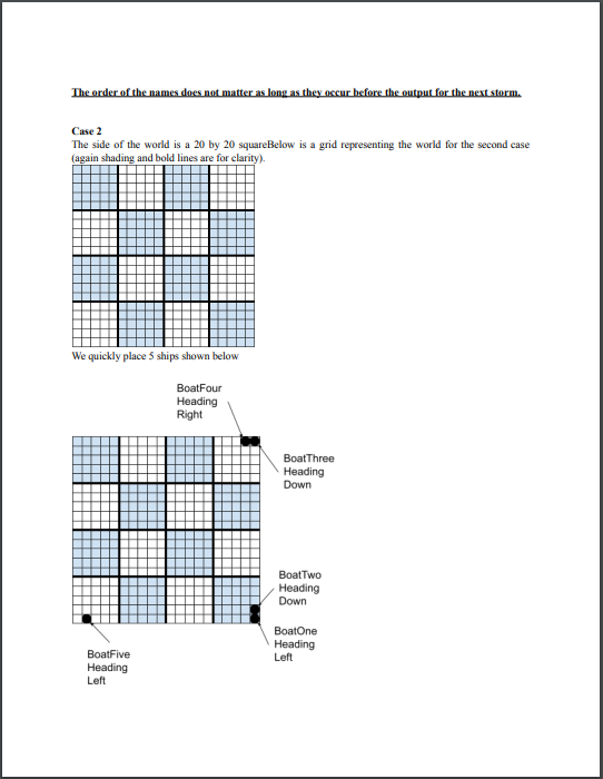you are tracking no boats. Following this line will be a list