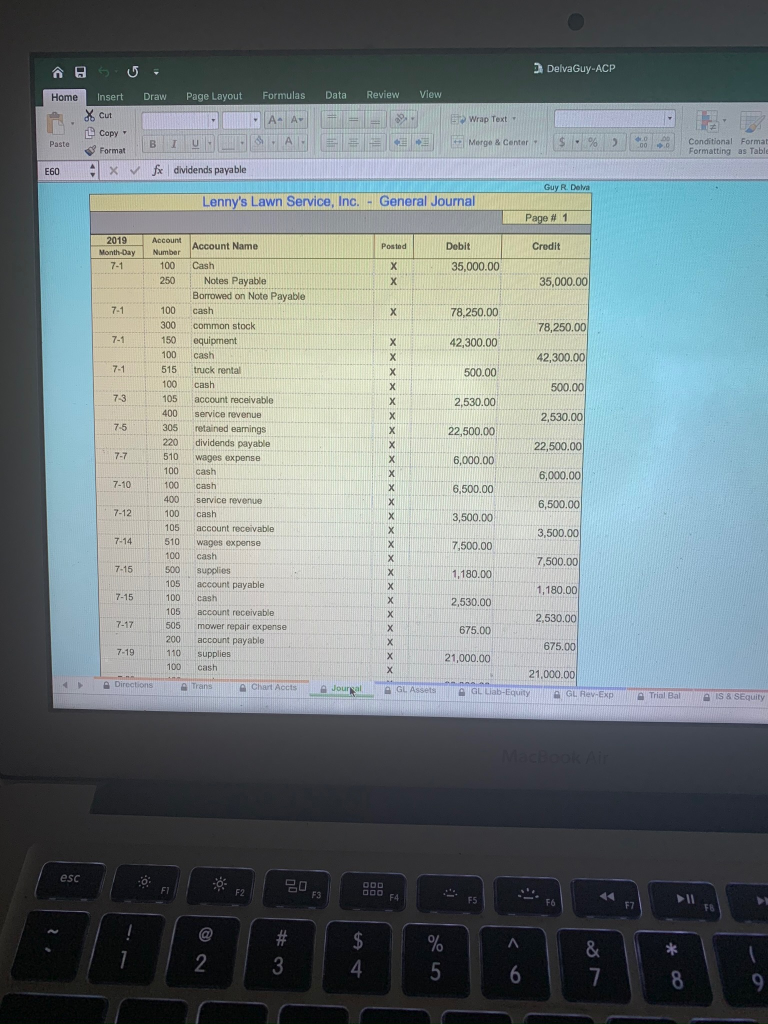 Lenny's Lawn Service, Inc. - Transactions - Additional Information July 2019 Transactions