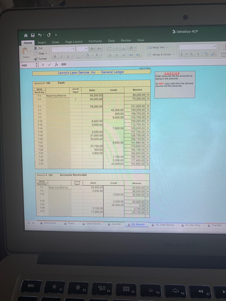 and post a transaction -- this transaction has already been entered into