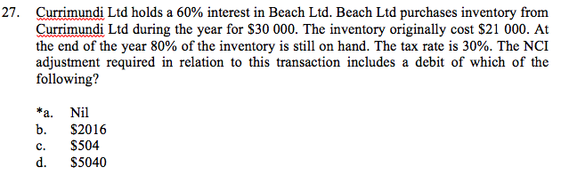  Why the answer for this question is not B? 27, Currimundi