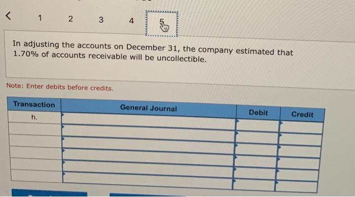 g. Received $1,323,500 cash in payment of accounts receivable. h. In adjusting