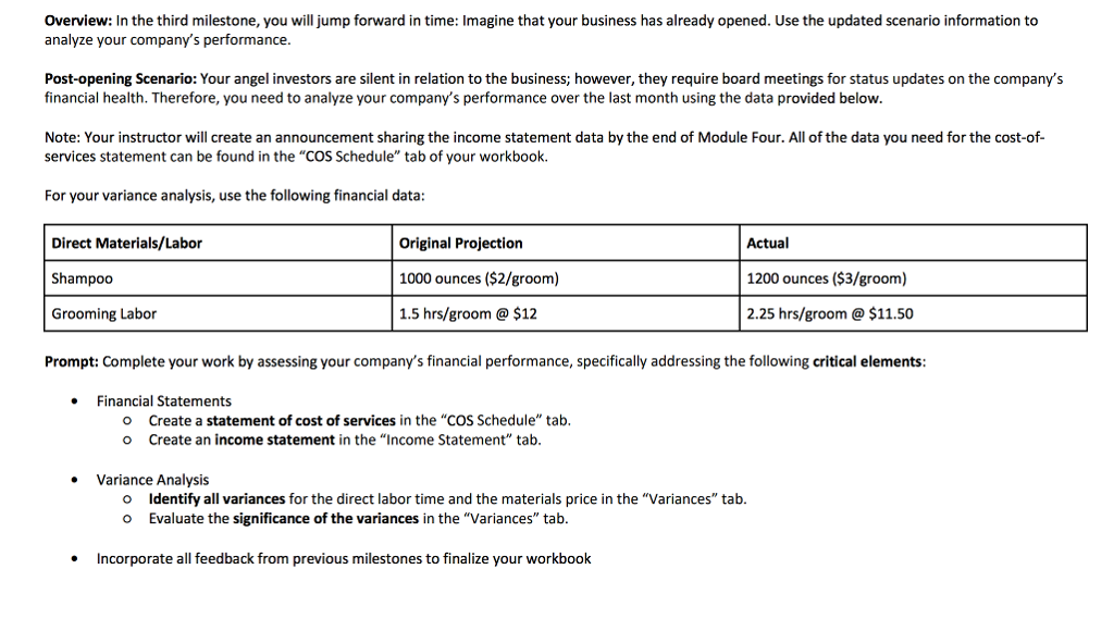  Overview: In the third milestone, you will jump forward in time: