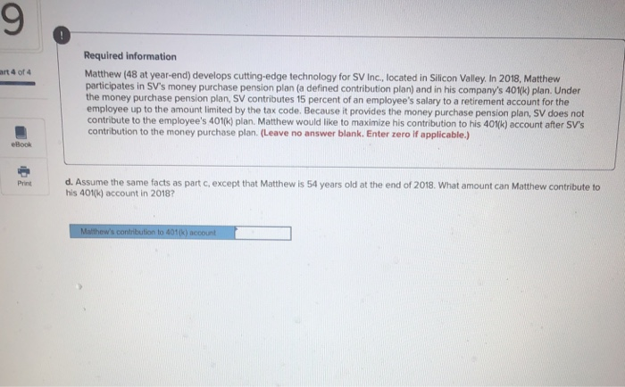 purchase pension plan (a defined contribution plan) and in his company's 401k)