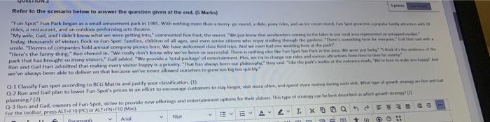  Refer to the scenario below to answer the question given at