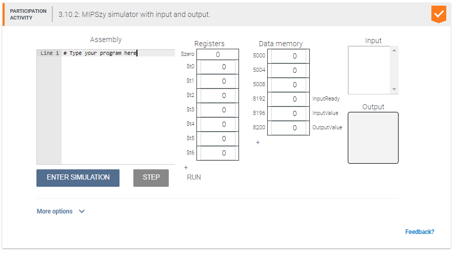 Write a MIPSzy assembly program to perform integer division and modulo arithmetic.