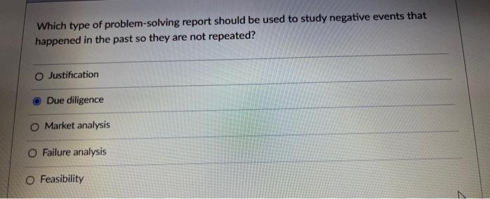 help asp Which type of problem-solving report should be used to study