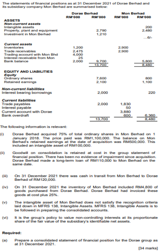  please provide me answer.. please.. with the workings and stament of