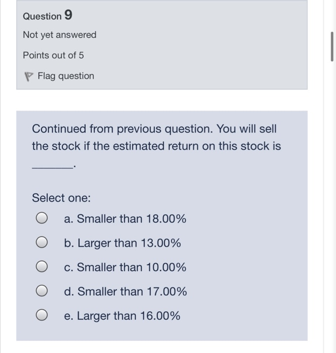 last dividend paid by Klein Company was $1.00 Klein's growth rate is