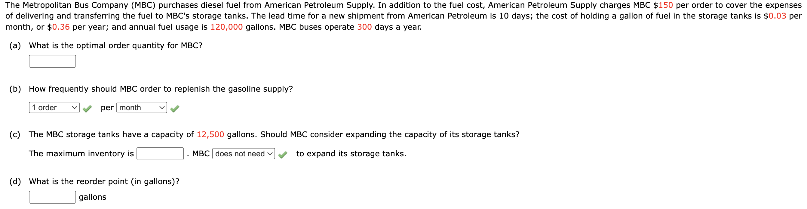  month, or $0.36 per year; and annual fuel usage is 120,000