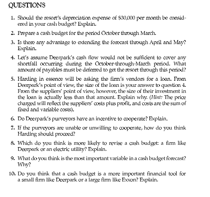 period for the resort, and it is not unusual for the lodge