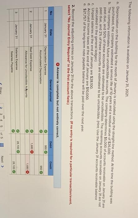9-8) [The following information applies to the questions displayed below.) On January