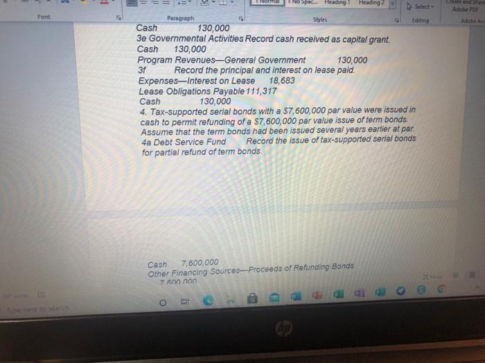 of Centerville, some of which affect governmental activities at the government-wide level.