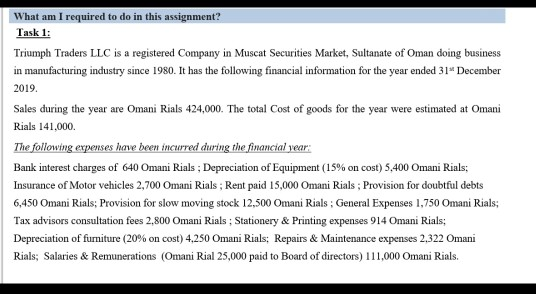  What am I required to do in this assignment? Task 1: