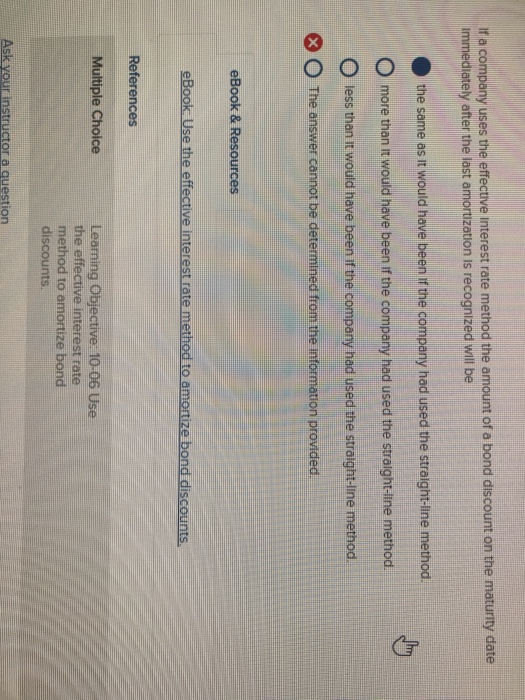  tr a company uses the effectve interest rate method the amount