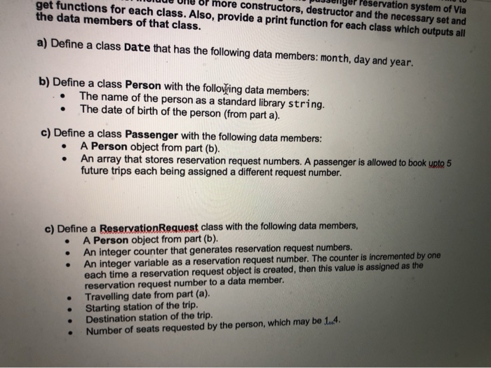  please help with the reservation request and reservation manager part C++