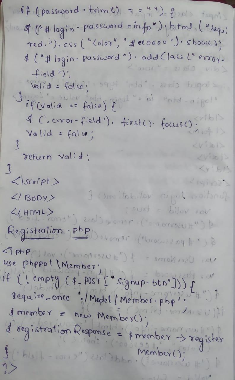 to the system online Login after register operation is successfully working Logout