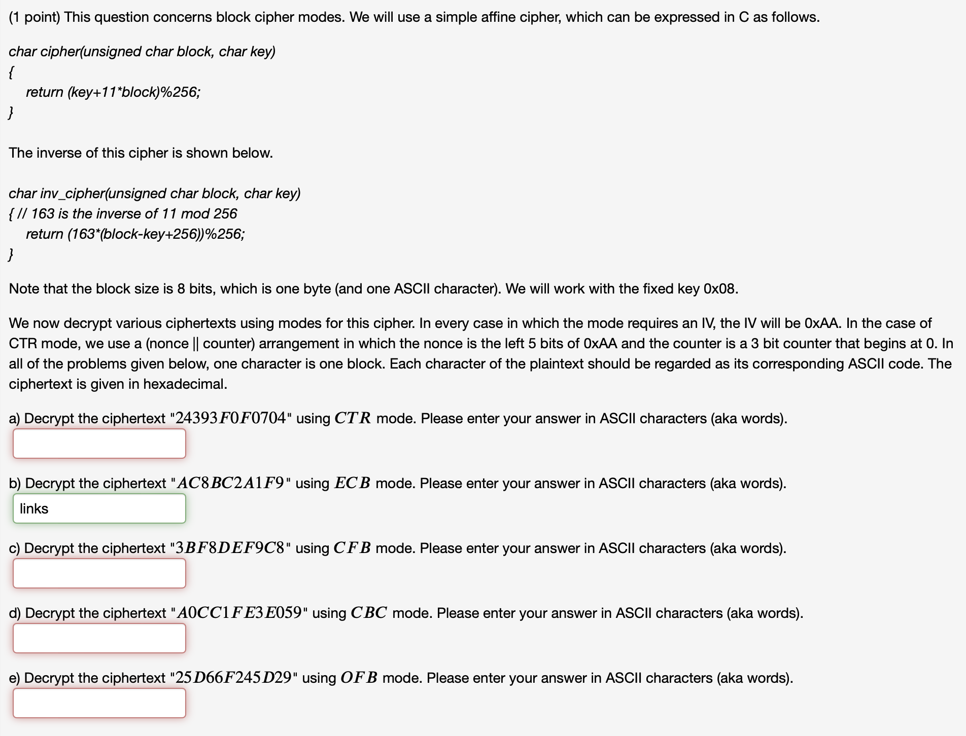  please help with this one thank you (1 point) This question