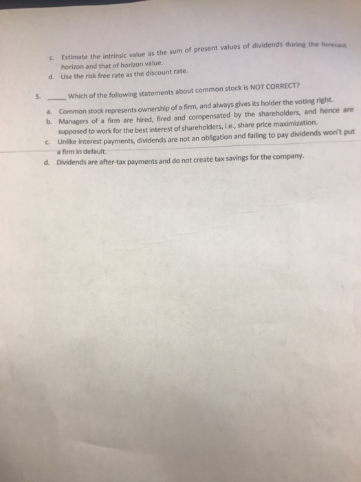 before the question. wo poimts edth and 1. Which of the following