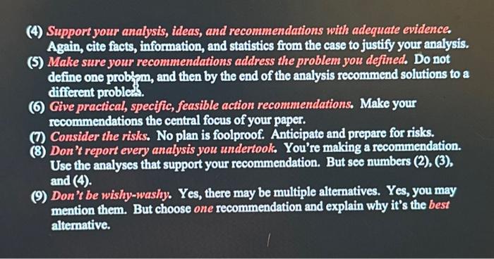 the case to solve their problem. First, you must determine what the