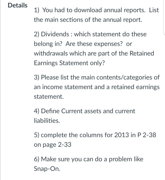 Please help answer these questions.