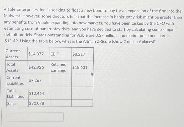 Viable Enterprises, Inc. is seeking to float a new bond to