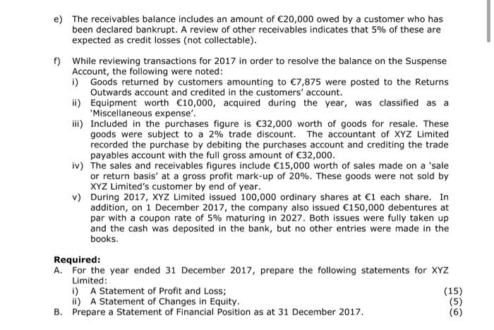 compulsory and carries 26 marks. 7. The following Trial Balance was extracted