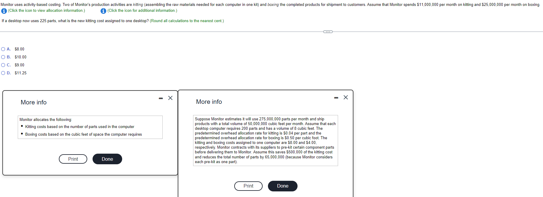 (Click the icon to view allocation information.) i. (Click the icon