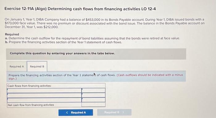On January 1, Year 1, DIBA Company had a balance of $453,000