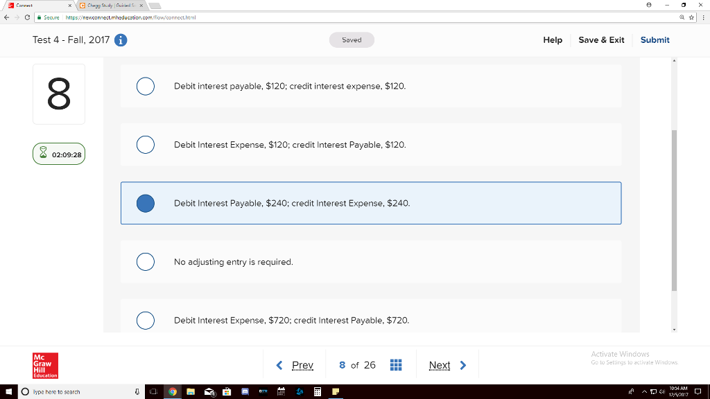 Exit Submit Saved On November 1, Alan Company signed a 120-day, 8%