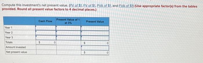 The following information applies to the questions displayed below.) Following is information