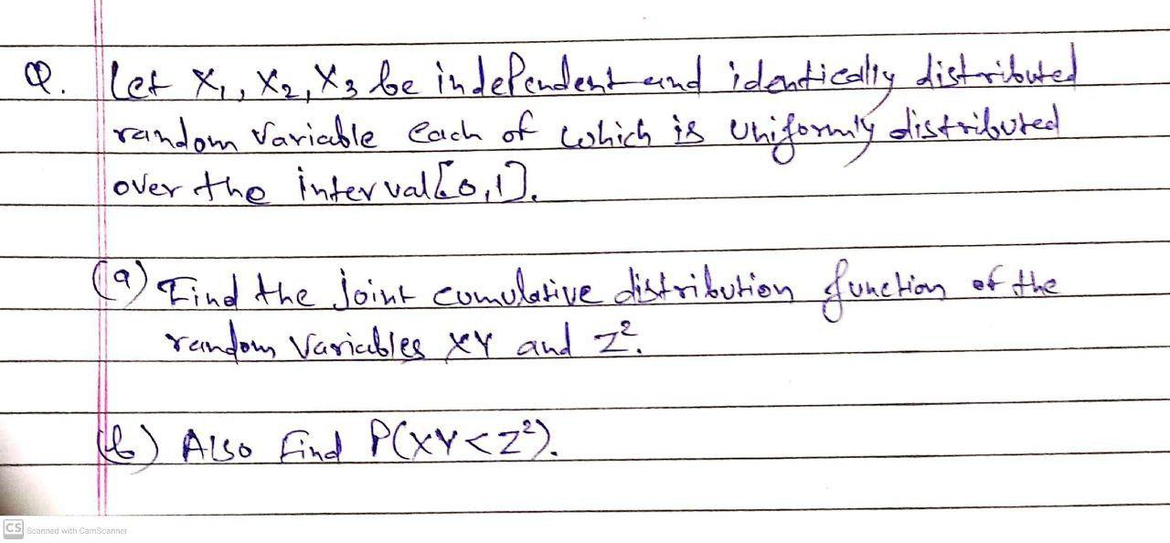 I need the answer as soon as possible let X., X2, X3