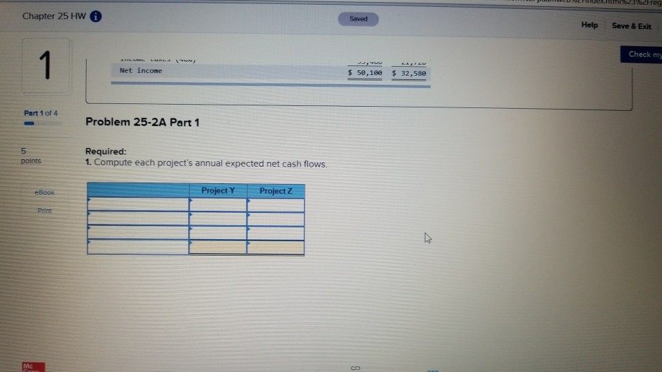 my work Required information Problem 25-2A Analysis and computation of payback period,