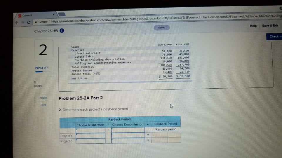 Part 1 of 4 accounting rate of return, and net present value