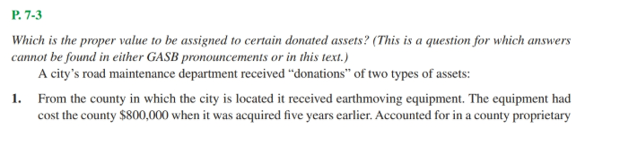 please provide all steps, thanks! P. 7-3 Which is the proper