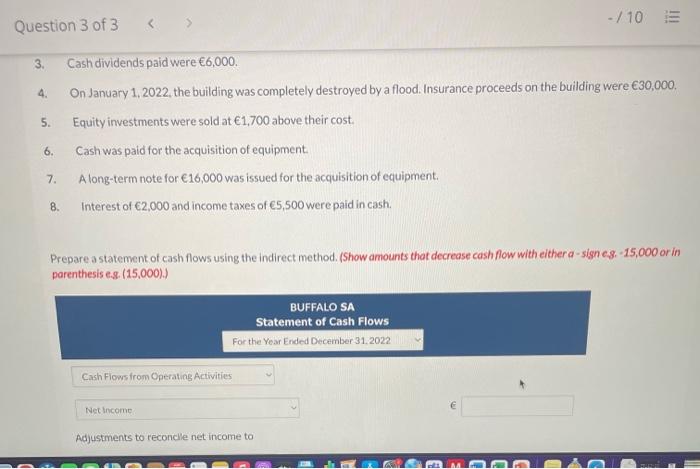 to 2022 are as follows. 1. Equipment that had cost 14,000 and