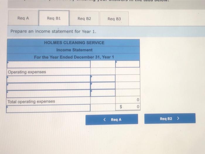 Service began operation on January 1, Yoart. The company experienced the following