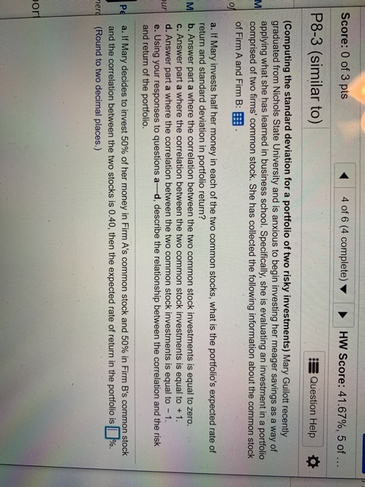  questions, A, B, C, D, and E please thank you Score: