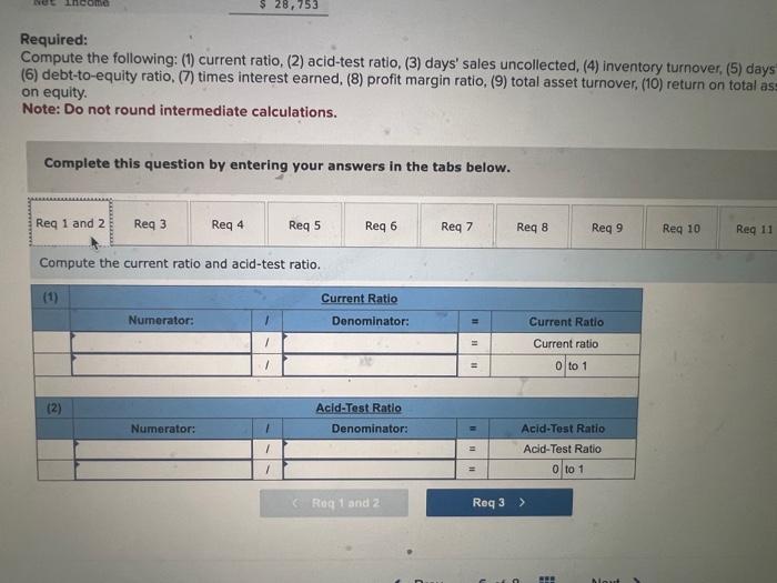 statement ratios LO P3 Selected current year-end financial statements of Cabot Corporation
